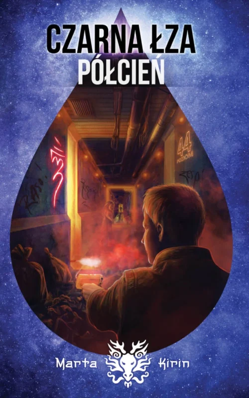 Okładka książki „Czarna Łza Półcień” Marty Kirin – fantasy analizowane pod kątem potencjału wydawniczego