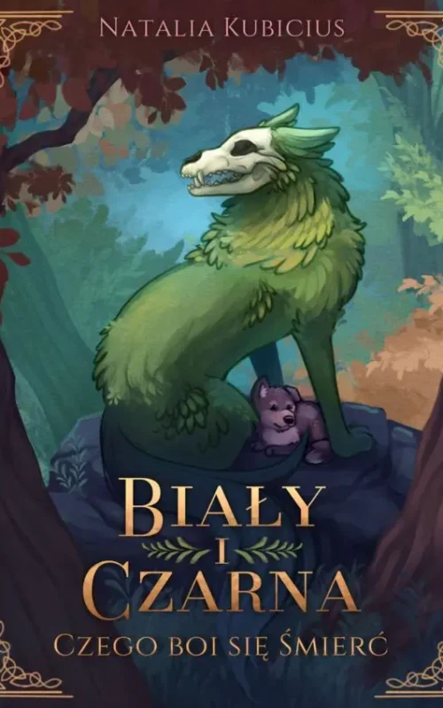 Okładka książki Biały i czarna Natalii Kubicus powieść fantasy