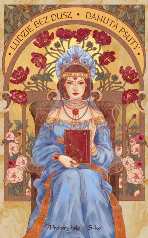 Okładka książki stylizowanej na ikonę religijną literatura ilustracyjna