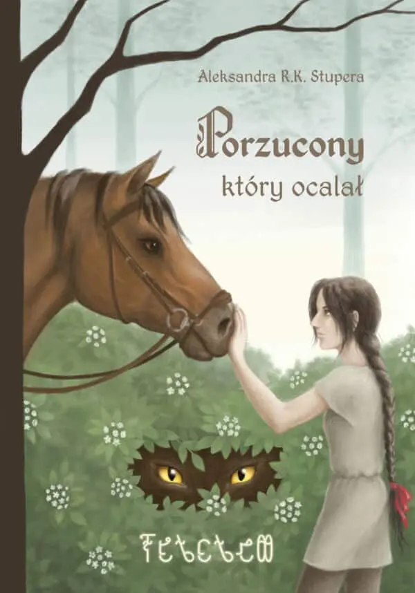 Okładka książki Porzucony który ocalał Aleksandry Stępniewskiej powieść fantasy
